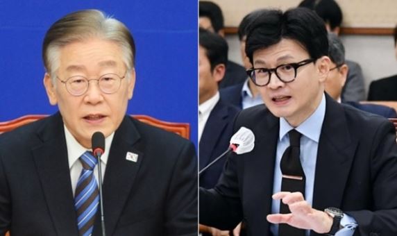 이재명 더불어민주당 대표·한동훈 전 국민의힘 비상대책위원장,