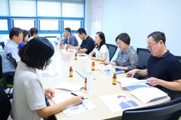 ▲ 동삭초학교 간담회 사진모습,