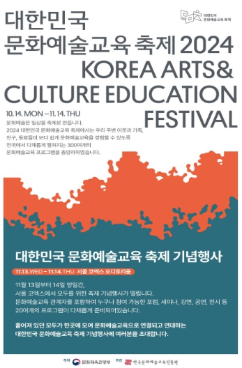 ▲ ‘2024 대한민국 문화예술교육 축제’포스터,