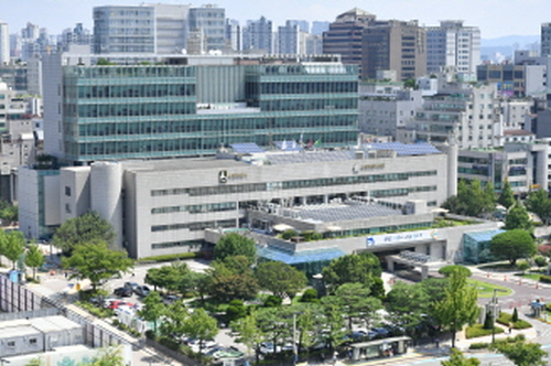 수원시청 전경,