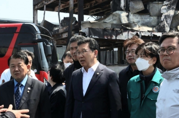 ▲ 경북안동_산불피해지역현장방문 사진모습,