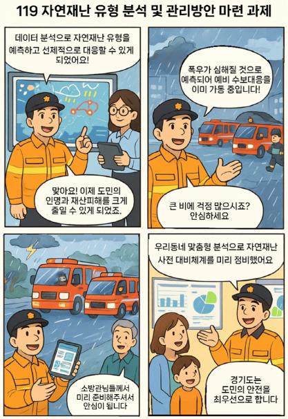 ▲ 경기도, 상권 위험도 분석, 119 자연재난 분석 등 2025년 데이터 분석사업 착수