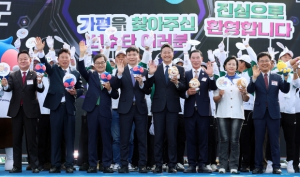 ▲ 김진경 의장, 15일 ‘제71회 경기도체육대회’ 참석 사진모습,