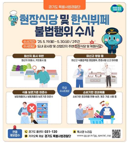 ▲ 현장식당, 한식뷔페 불법행위 수사