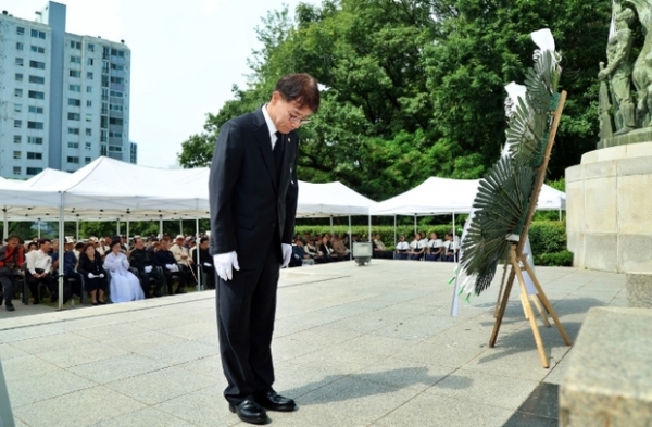 ▲ 제70회 현충일 추념식