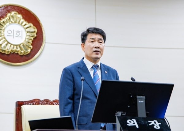 ▲ 배정수 의장 개회사 사진모습