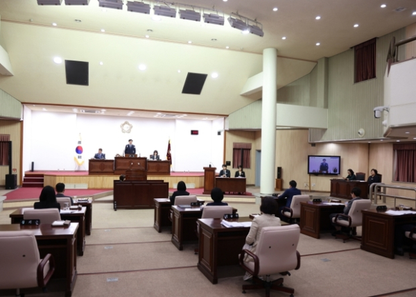▲ 군포시의회 제282회 정례회 제2차 본회의 현장