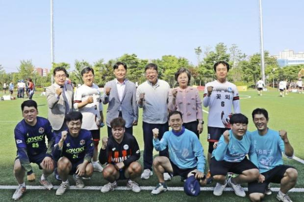 ▲ 수원시 팔달구, 2025 팔달구청장배 생활체육 족구대회 성료